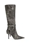 Azalea Wang Rondel Knee High Boot In Brown