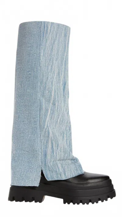 Azalea Wang Women's Shuri Boots In Denim In Multi