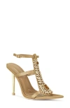 Azalea Wang Wyatt Ankle Strap Sandal In Brown