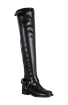 Azalea Wang Xalima Over The Knee Boot In Animal Print