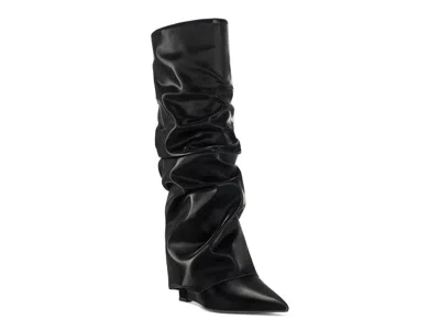 Azalea Wang Zylla Wedge Boot In Black