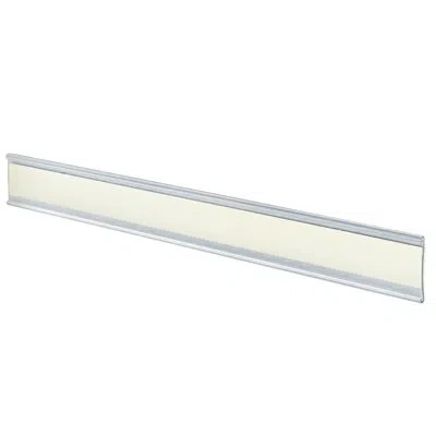Azar Displays 11"w X 1.5"h Adhesive-back Nameplate, 10-pack In Clear