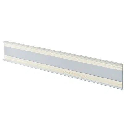 Azar Displays 11"w X 2"h Adhesive-back Nameplate, 10-pack In Clear