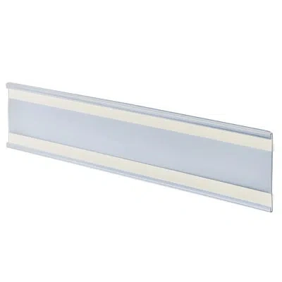 Azar Displays 11"w X 3"h Adhesive-back Nameplate, 10-pack In Clear