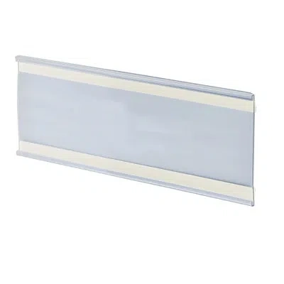 Azar Displays 11"w X 5"h Adhesive-back Nameplate, 10-pack In Clear