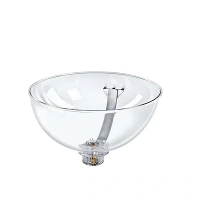 Azar Displays 12" Bowl Display With Curved Metal Arm For Pegboard/slatwall In Clear
