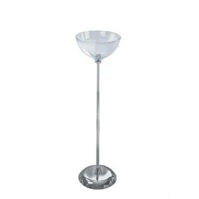 Azar Displays 12" Diameter Single Bowl Floor Display In Clear