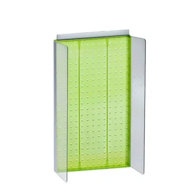 Azar Displays 13.5"w X 22"h Pegboard Powerwing Display In Red
