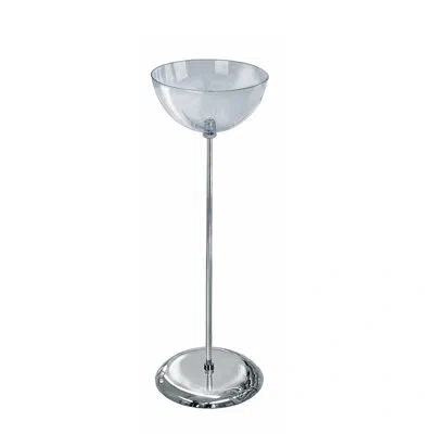 Azar Displays 14" Diameter Single Bowl Floor Display In Clear