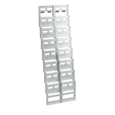 Azar Displays 16-pocket Letter Wall Mount In Clear