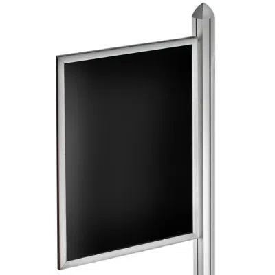 Azar Displays 22"w X 28"h Double-sided Slide-in Frame For Sky Tower Display In Silver