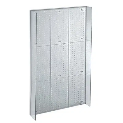 Azar Displays 24"w X 48"h Pegboard Powerwing Display (clear Frost Only)
