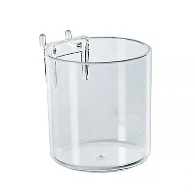 Azar Displays 3" Diameter Cup Display For Pegboard Or Slatwall In Clear