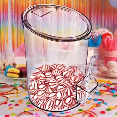 Azar Displays 3.7 Gallons Clear Acrylic Candy Bin With Scooper