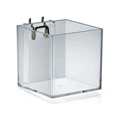 Azar Displays 4" Cube Bin For Pegboard Or Slat Wall, 4-pack In Clear