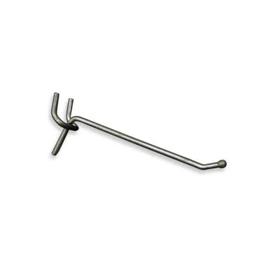 Azar Displays 4" Metal Wire Hook: 0.148" Diameter, 50-pack In Silver
