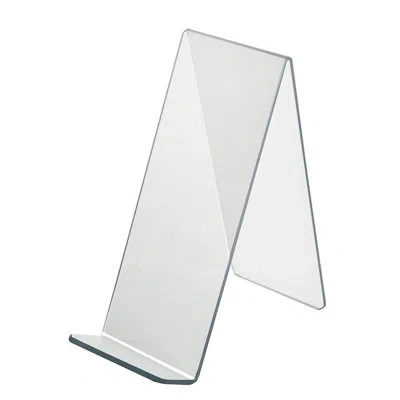 Azar Displays 4.5"w X 9.5"d X 10.5"h Easel Display. Front Lip: 1.75"h, 10-pack In Clear