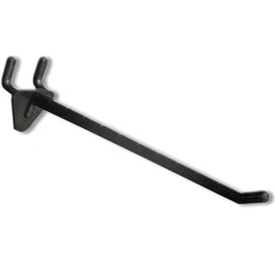 Azar Displays 6" Glass-filled Nylon Hook: 0.287" Diameter, 50-pack