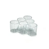 Azar Displays 6-cup Triangular Display In Clear