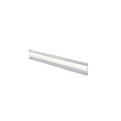 Azar Displays 6"w X 1"h Adhesive-back Nameplate, 10-pack In Clear