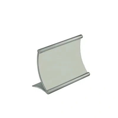 Azar Displays 6"w X 4"h Curved Metal Frame In Clear