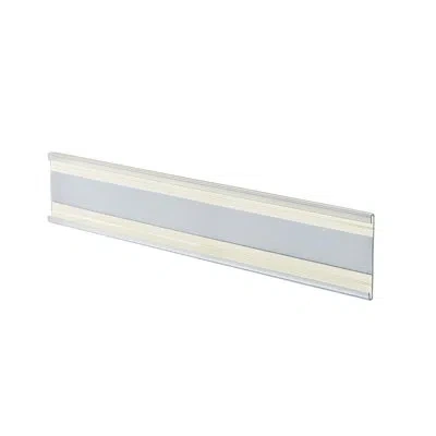 Azar Displays 8.5" W X 2" H Adhesive-back Acrylic Wall Nameplate, 10-pack In Clear