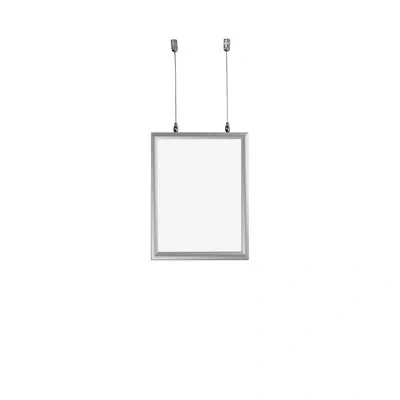 Azar Displays 8.5"w X 11"h Double-sided Hanging Snap Frame In Silver