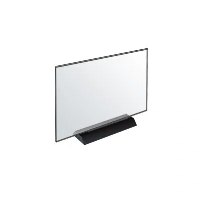 Azar Displays Acrylic Frame Sign Holder On Weighted Black Base 11"w X 8.5"h, 2-pack In Clear