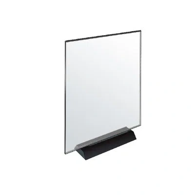 Azar Displays Acrylic Frame Sign Holder On Weighted Black Base 8.5"w X 11"h, 2-pack In Clear