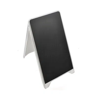 Azar Displays Black Double Sided Multi-purpose Write-on And Adhesive Sidewalk Board 19.75"w X 34.65"h