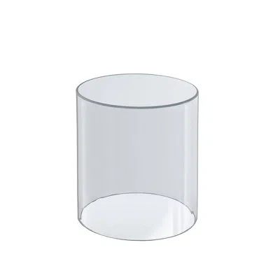 Azar Displays Clear Acrylic Cylinder Display, Plastic Round Container And Riser