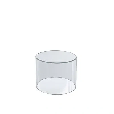 Azar Displays Clear Acrylic Cylinder Display, Plastic Round Container And Riser