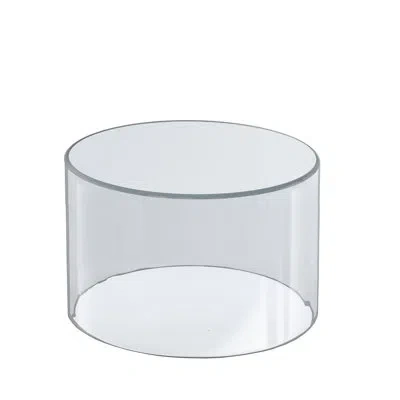 Azar Displays Clear Acrylic Cylinder Display, Plastic Round Container And Riser, 8"w X 6"h In Transparent