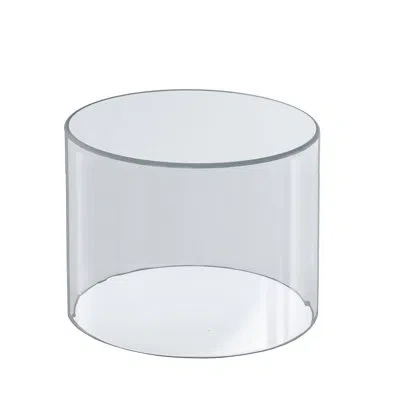 Azar Displays Clear Acrylic Cylinder Display, Plastic Round Container And Riser, 8"w X 8"h