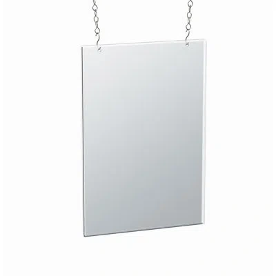 Azar Displays Clear Acrylic Hanging Ceiling Poster Frame 11" Wide X 17" High Vertical/portrait