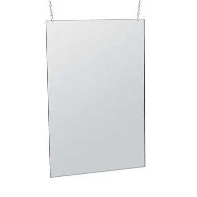 Azar Displays Clear Acrylic Hanging Ceiling Poster Frame 24" Wide X 36" High Vertical/portrait. Includes Hanging H