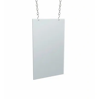 Azar Displays Clear Acrylic Hanging Ceiling Poster Frame 8.5" Wide X 14" High Vertical/portrait, 4-pack