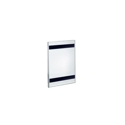 Azar Displays Clear Acrylic Magnet Back Sign Holder Frames 4" W X 6" H - Portrait / Vertical, 10-pack