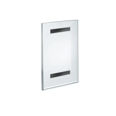 Azar Displays Clear Acrylic Magnet Back Sign Holder Frames 7" W X 11" H - Vertical / Portrait, 10-pack