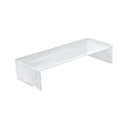 Azar Displays Clear Acrylic Monitor Riser 21"w X 7.75"d X 4.5"h In Transparent