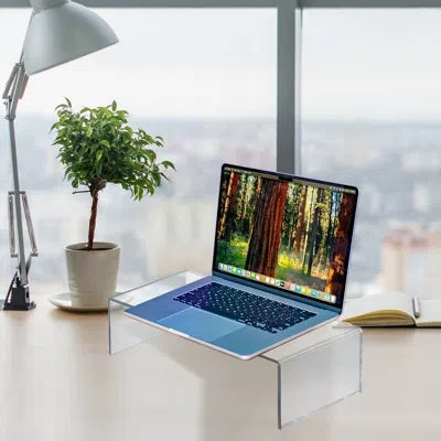Azar Displays Clear Acrylic Riser Pedestal Display (3/16" Thick Acrylic) 15"w X 7.75"d X 4.5"h