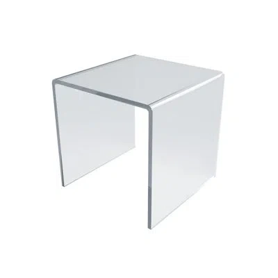 Azar Displays Clear Acrylic Riser Pedestal Display 5.5"w X 5.5"d X 5.5"h, 4-pack