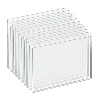 Azar Displays Clear Acrylic Wall Hanging Frame 11" Wide X 8.5'' High- Horizontal/landscape, 10-pack