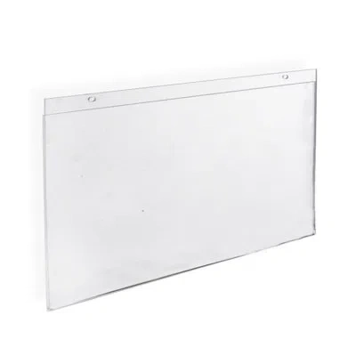 Azar Displays Clear Acrylic Wall Hanging Frame 17" Wide X 11'' High- Horizontal/landscape, 2-pack