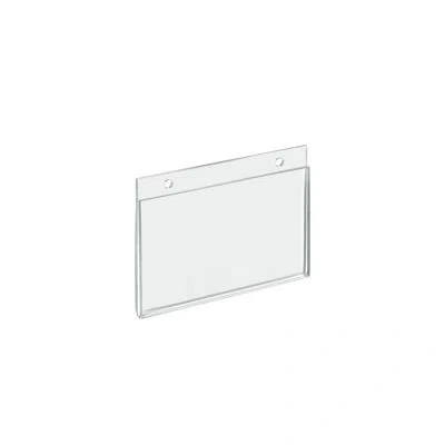 Azar Displays Clear Acrylic Wall Hanging Frame 6" Wide X 4'' High - Horizontal/landscape, 10-pack