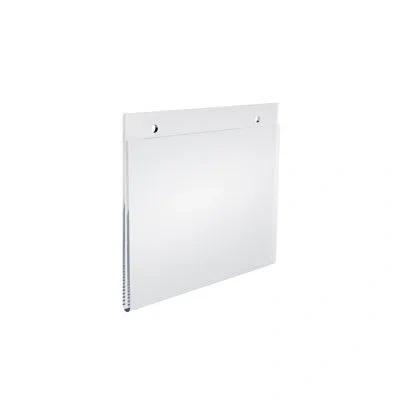 Azar Displays Clear Acrylic Wall Hanging Frame 7" Wide X 5'' High - Horizontal/landscape, 10-pack
