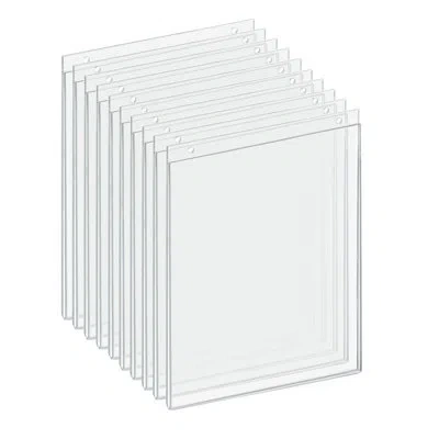 Azar Displays Clear Acrylic Wall Hanging Frame 8.5" Wide X 11'' High- Vertical/portrait, 10-pack