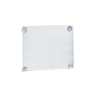 Azar Displays Clear Acrylic Window/door Sign Holder Frame With Suction Cups 11''w X 14''h, 2-pack