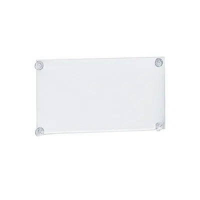 Azar Displays Clear Acrylic Window/door Sign Holder Frame With Suction Cups 17''w X 11''h, 2-pack