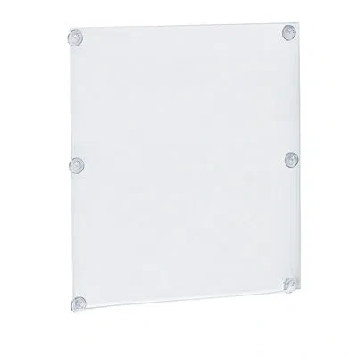 Azar Displays Clear Acrylic Window/door Sign Holder Frame With Suction Cups 17''w X 22''h, 2-pack